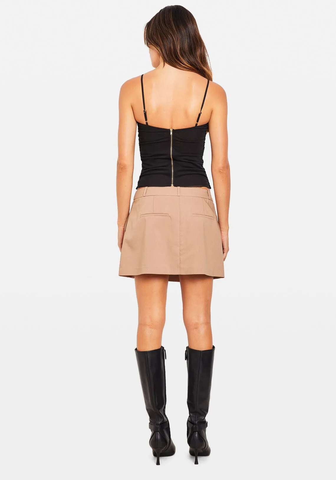 SOPHIE MESH TOP BLACK